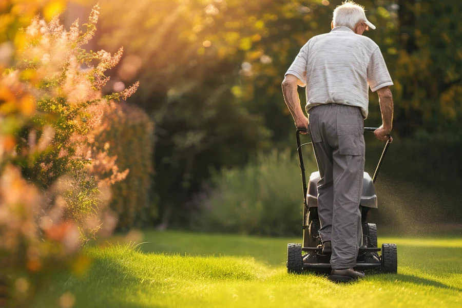 electric start lawn mowers